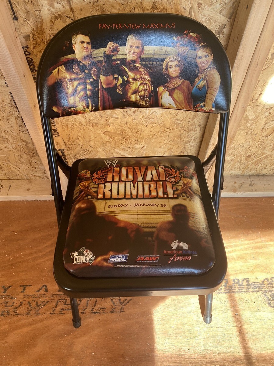 WWE 2006 Royal Rumble Event Folding Chair Vince McMahon WCW