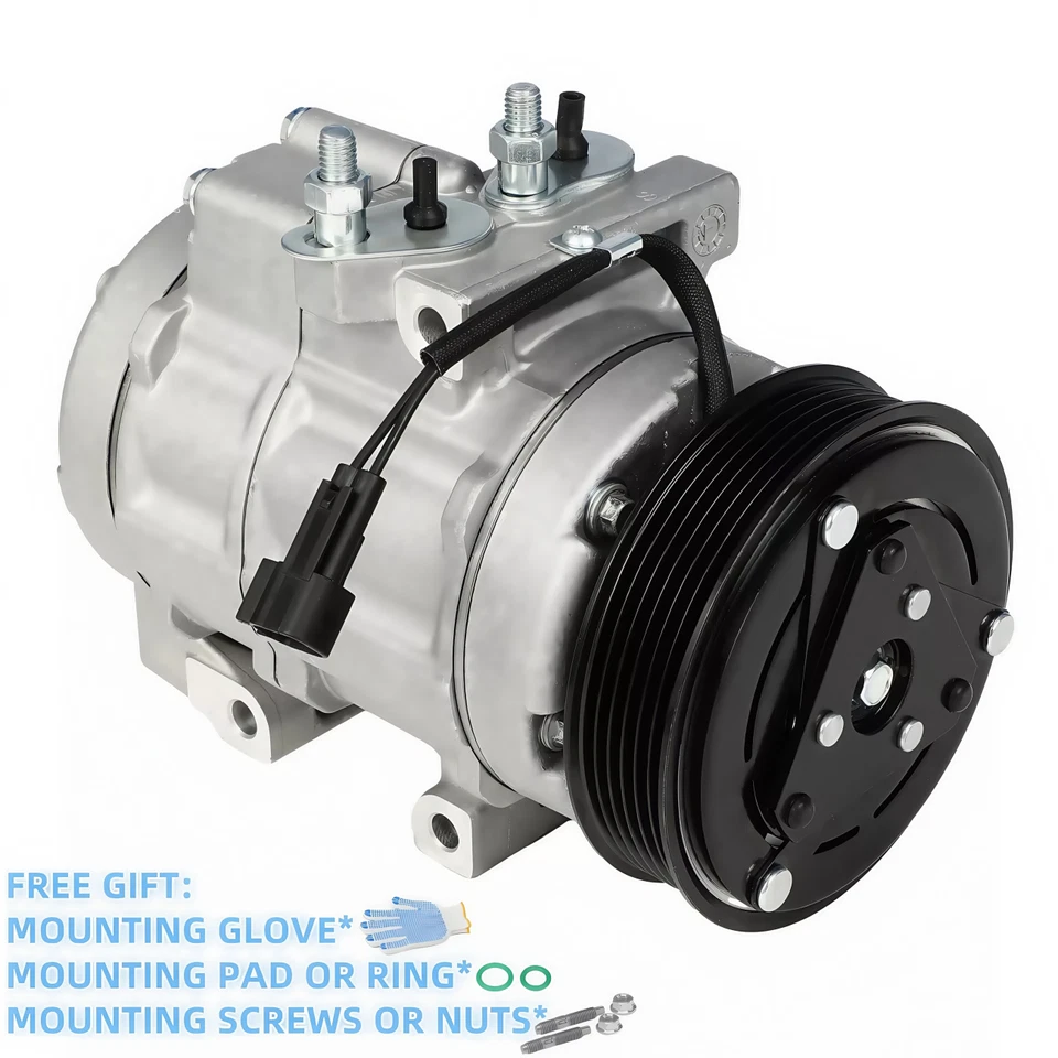 AC Compressor w/ Clutch For Ford Expedition 2007-2014 F-150 Lincoln Navigator Foto 3 de 4