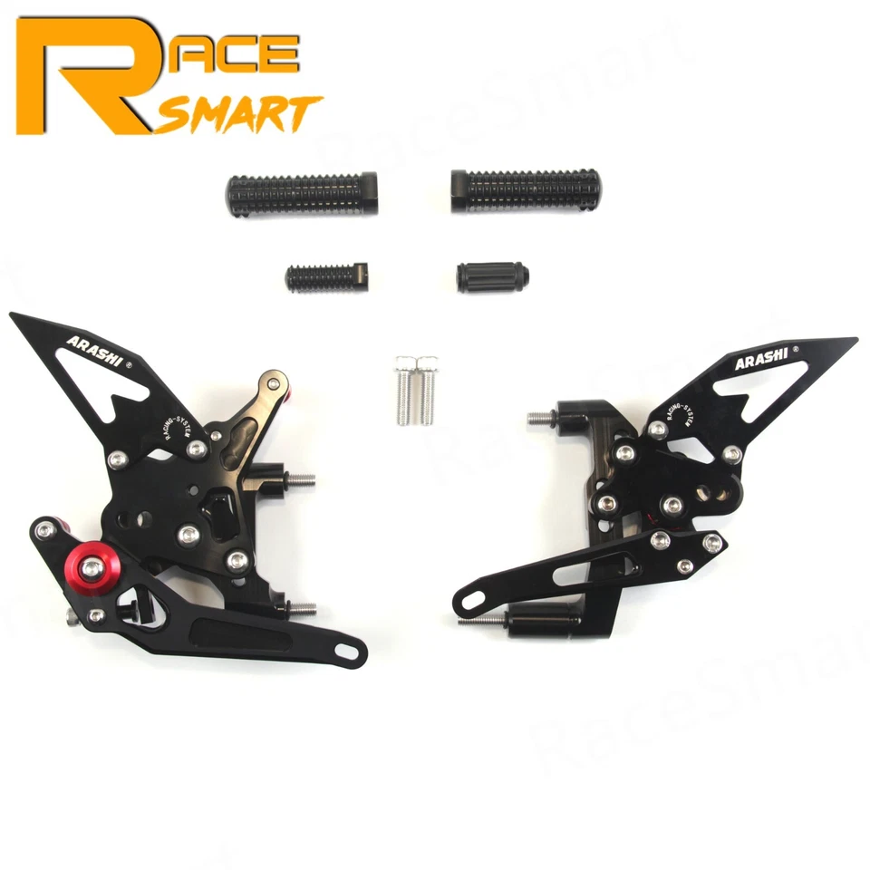 Juego de estriberas traseras ajustables reposapiés trasero para Ducati 899 Panigale 2014 2015 Foto 2 de 4