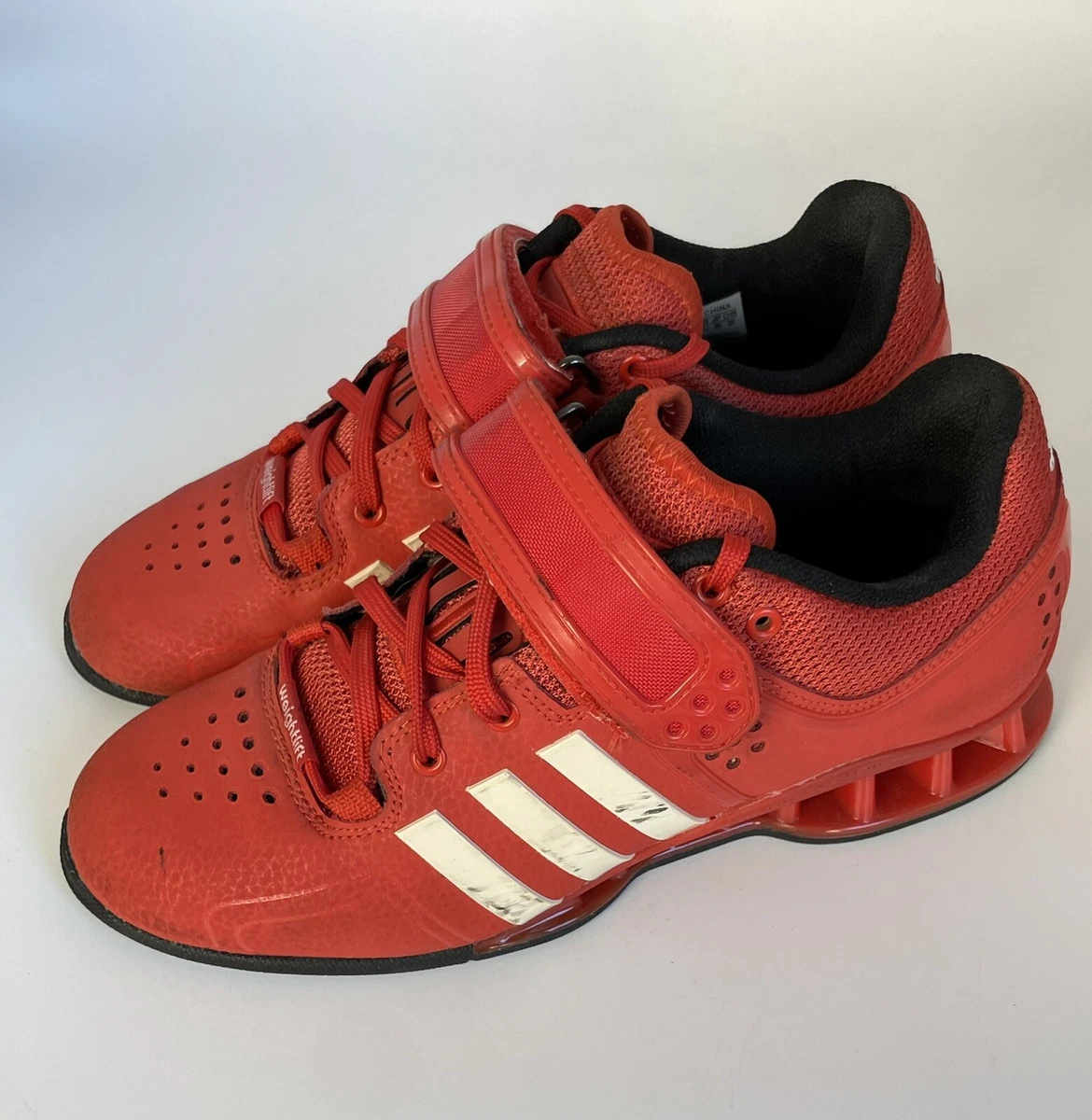 Adidas Adipower Power Lifting Weightlifting Shoes Men Size 4.5 Red