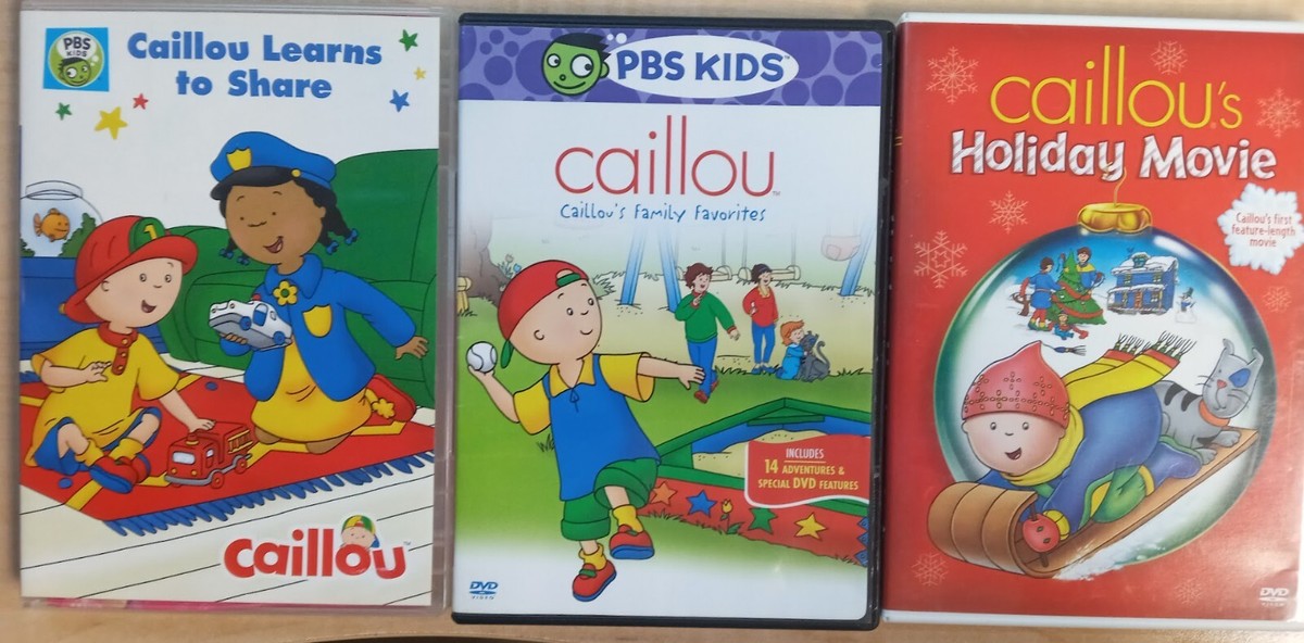 Caillou DVD 11枚セット PBS KIDS PBS Kids Caillou Bundle Lot of 3 DVDs, in Cases Holiday
