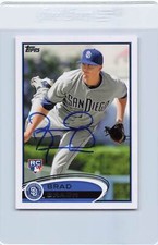 2012 Topps #637 Brad Brach Padres Signed Auto *K1920