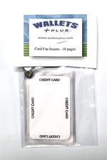 Vinyl Window Inserts for Credit Card Fan Wallets with Hardware