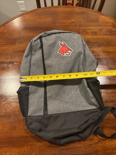 NEW-Central Missouri State Mules UCM Gray Backpack 17”x15” Unisex Free Shipping - Picture 8 of 8