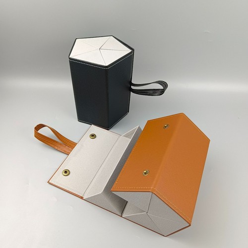 Sunglasses Organizer Travel Case Foldable Eyeglasses Holder Box Eyewear Storage - Picture 8 of 18