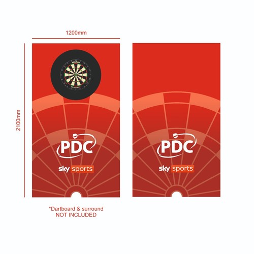 Dart Board Surround Wall Graphic 1200mm wide - Picture 3 of 6