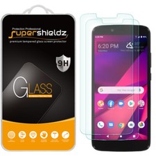  2-Pack Supershieldz Tempered Glass Screen Protector for BLU View Mega