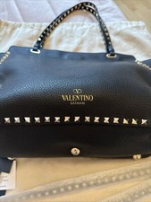 Genuine Valentino Garavani Rockstud Medium Handbag Black £4275