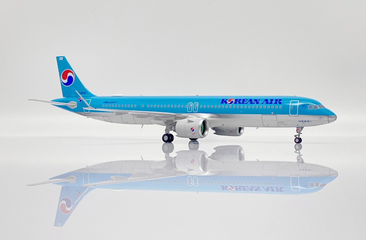 大韓航空 A321neo ダイキャストモデル 1:200 JCwings Korean Air A321neo Reg: HL8505 Scale 1:200 JC Wings Diecast