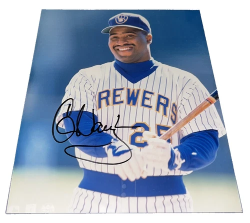 Greg Vaughn MLB Original Autographed Photos