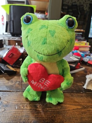 2014 Hallmark Valentine's Hearts-A-Hoppin' Frog Plush Dancing Musical 11  