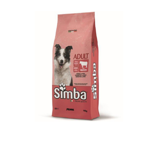 Cibo cane Monge Simba 10 kg croccantini al manzo per cani adulti vitamine A-D3-E - Picture 2 of 2