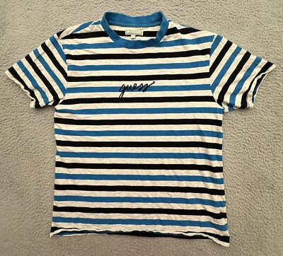 Vintage Guess Originals American Tradition Cali Designed Mens M Striped T  Shirt