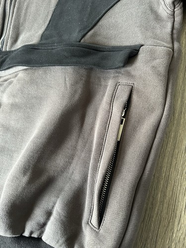 Diet Starts Monday Designer Men’s Sweater Size Small Black/Gray Quarter Zip - Picture 6 of 9