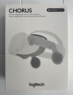 NIB Logitech -Chorus Off-Ear Integrated Audio for Meta Quest 2 -White SHIP ASAP!
