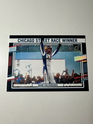 2024 Panini Donruss NASCAR Chicago Winner Numbers Shane Van Gisbergen Black /91