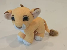 Vintage 1993 Mattel Disney's The Lion King Simba Magnetic Kissing Plush Toy 7"