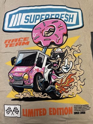 Men s Superfresh Dunkin Donuts Truck Shirt - Size Medium