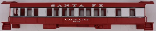 Lionel 29084-3 #1535 Santa Fe Baby Madison Coach Club Shell | Condition: New