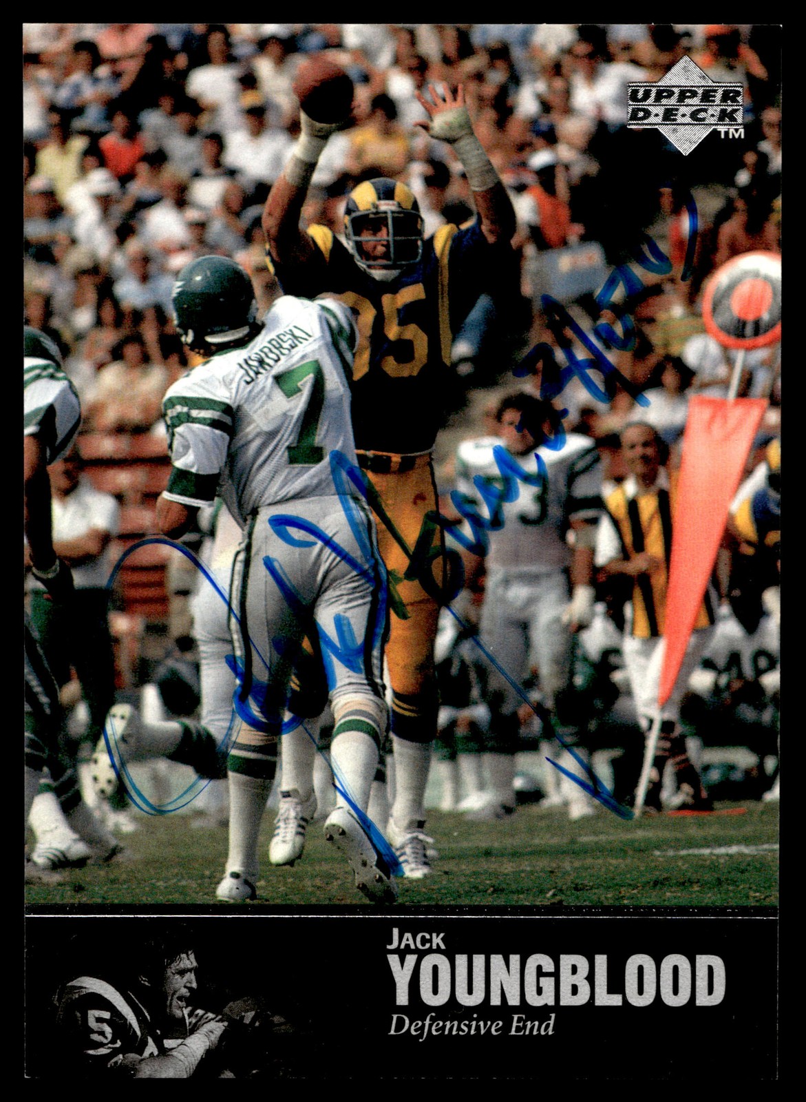1997 Upper Deck Legends Jack Youngblood #AL-73 Autographs AU Los Angeles Rams