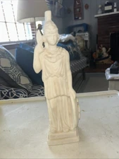 Vintage Statue of Athena, The Ancient Greek Goddess Of War 10 1/2” 1960’s