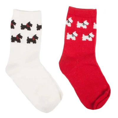 Glen Appin of Scotland Pack of 2 Kids Scottie Dog Socks MH0201