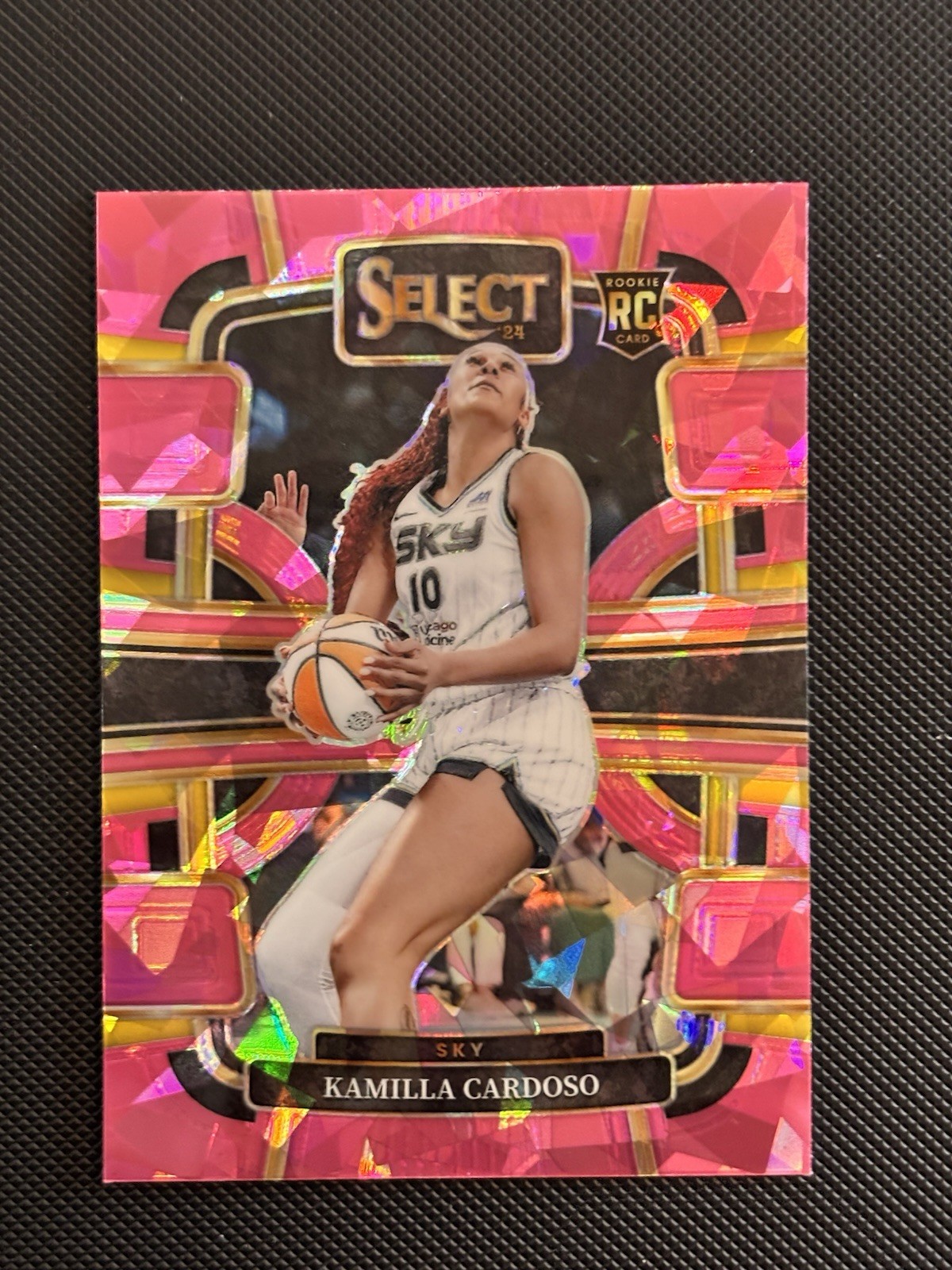 2024 Panini Select WNBA - Concourse Kamilla Cardoso #33 Pink Ice Prizm (RC)