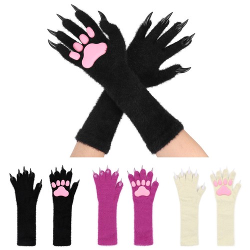 Halloween silicone meat mat, long gloves, long nails, beast claw gloves COSPLAY - Picture 12 of 22