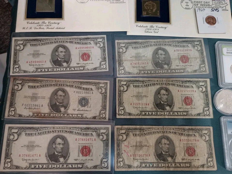 Huge Coin & Currency Lot .Gold, Platinum,Silver,Barber, Errors,OBW, Seated  - Image 2 of 4