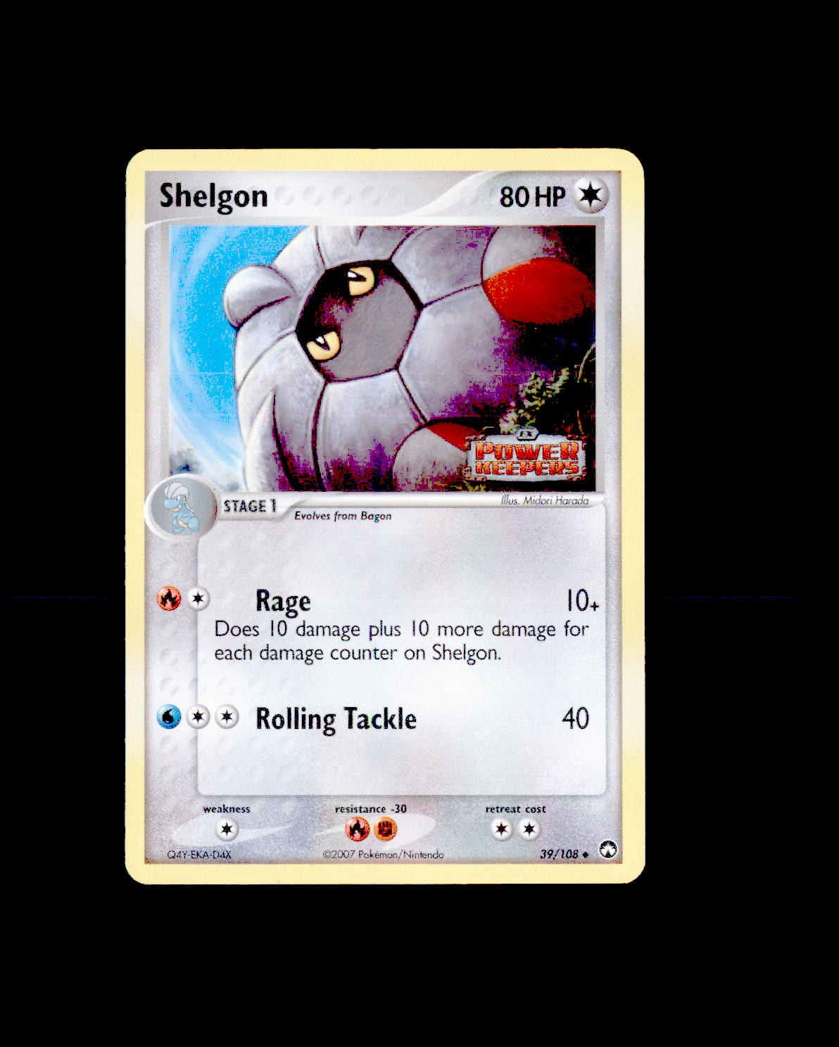 LP Power Keepers Reverse Holo Shelgon 39/108