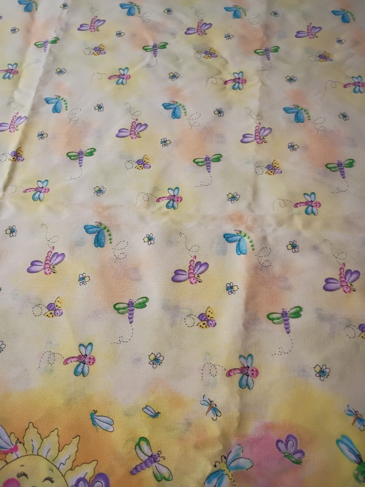 2 Yards Daisy Kingdom Sunny Bugs Fabric 2 Yards X 31"