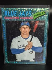 Daulton Varsho 2026 Topps Heritage #223 Chrome Aqua Sparkle