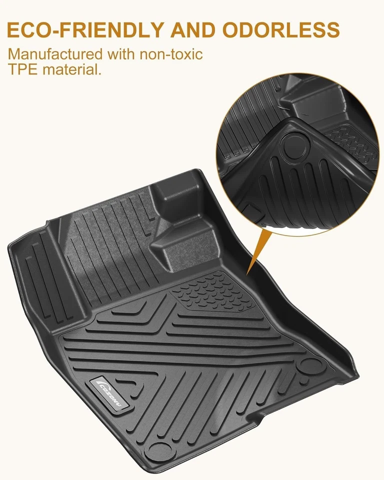 Fit for Toyota Highlander 2008-2013 7-Seater TPE Floor Mats All-Weather Foto 4 de 4