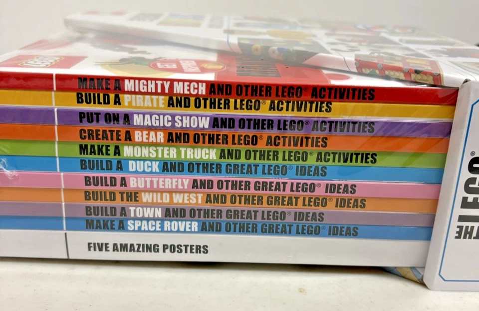 The Lego Ideas Collection Book Set of 10 Books Plus 5 Posters NEW - Image 4 of 4