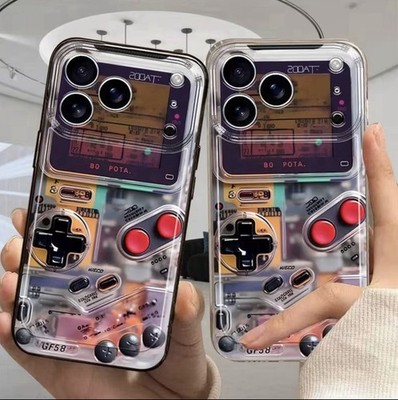 Retro Gaming Clear Case for Apple iPhone 17, Lightweight, Transparent Design