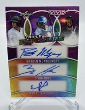 2025 Leaf Vivid Baseball Triple Exposure Hope Montgomery Rodriguez Auto 2/7