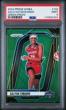 2024 Panini Prizm WNBA - AALYAH EDWARDS - Green Prizm Rookie PSA 9 🔥 #142
