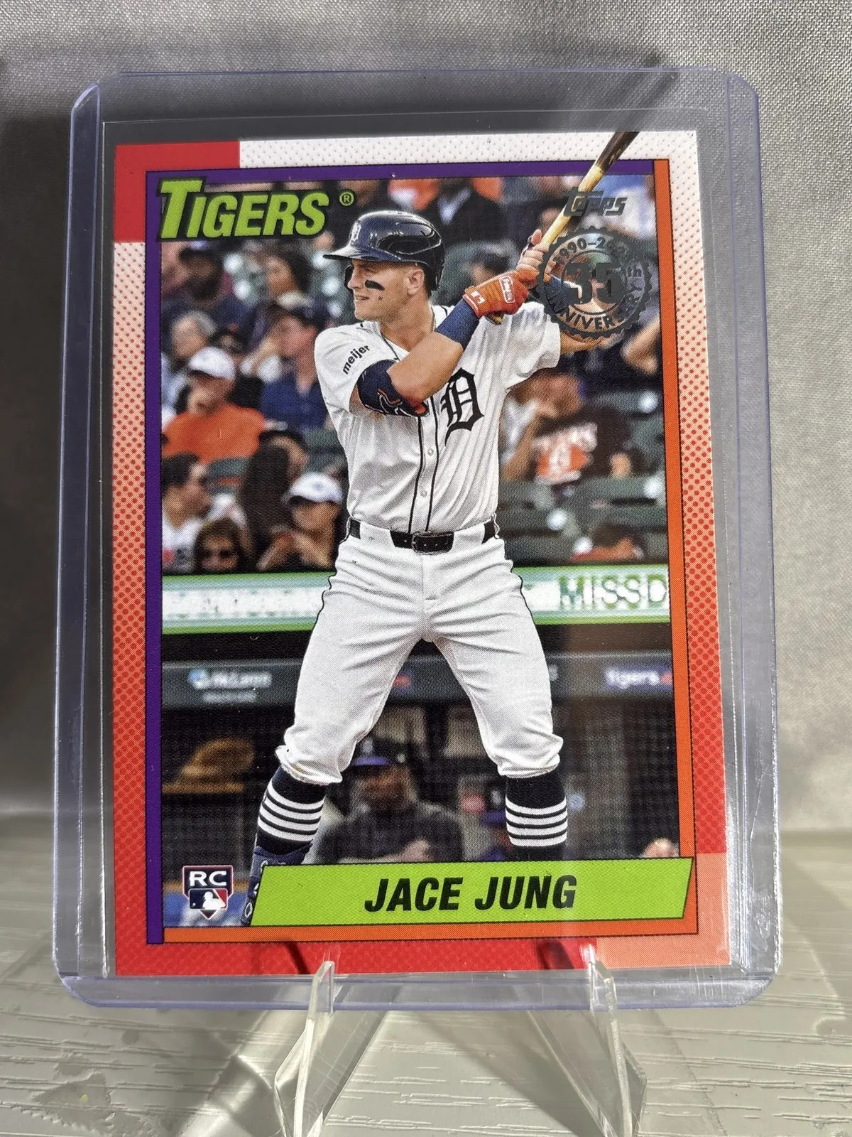 2025 Topps #T90-55 Jace Jung 1990 Topps Baseball 35th Anniversary (Series One)