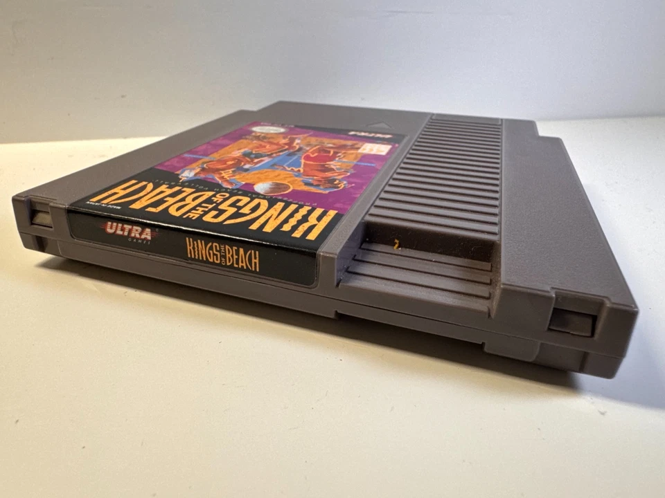 Kings of the Beach (Nintendo NES, 1990) Authentic. Tested. Sleeve. - Image 4 of 4