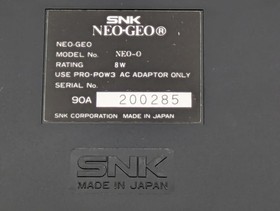 Neo Geo AES Console NEO-0 SNK Joystick Controller AC Adapter Tested Japan