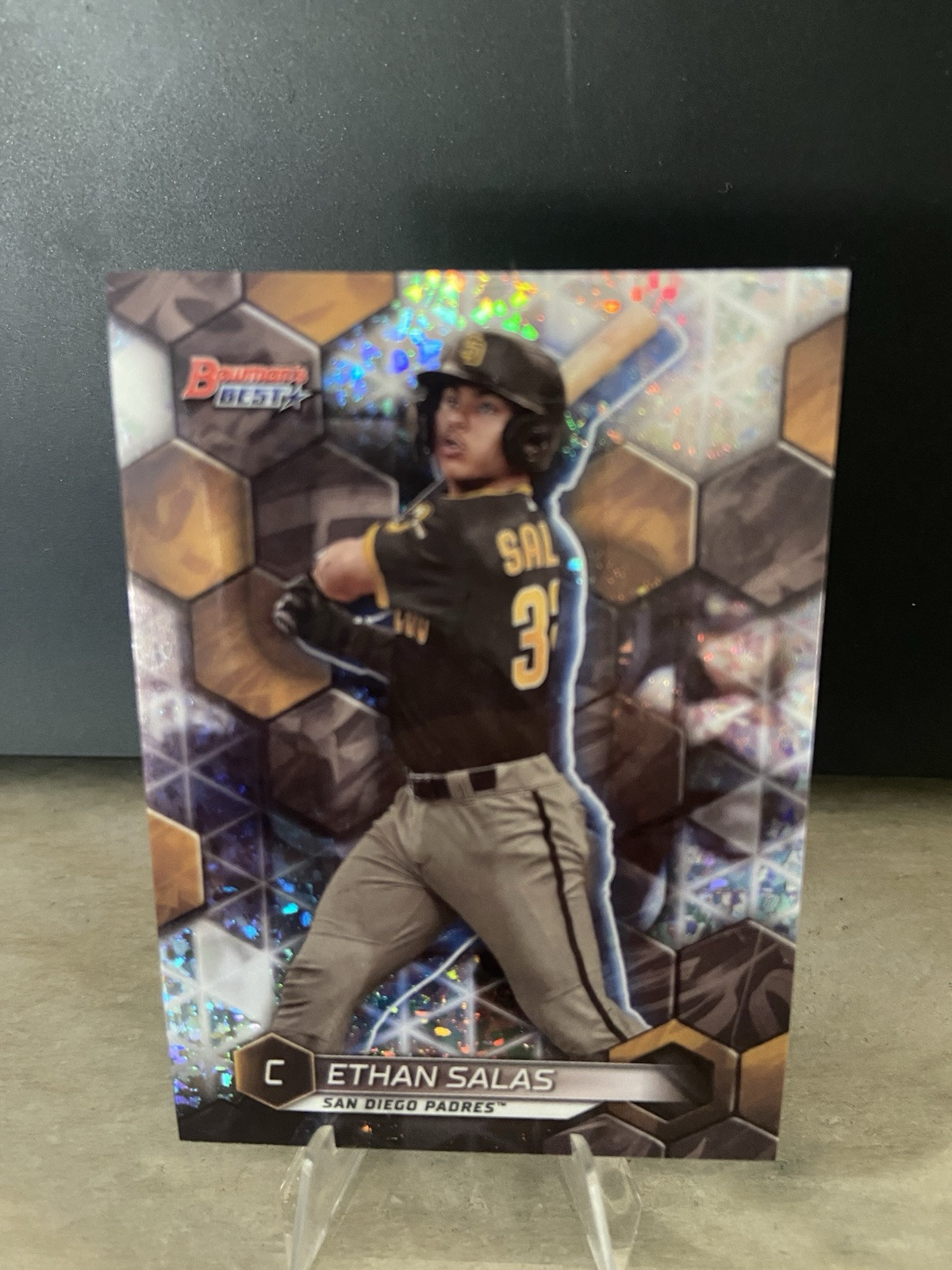 ETHAN SALAS 2023 BOWMANS BEST TOP PROSPECTS REFRACTOR #TP-26 🔥