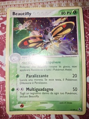 Pokémon Karte Beautifly 2/109 Ex Rubin & Saphir 2003 Holo Rare NM ITA