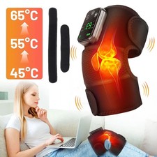 Electric Knee Massager Heated Vibration Joint Brace Therapy Shoulder Pain Relief
