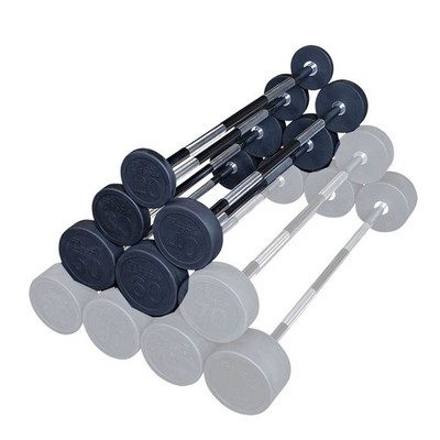 Body-Solid Rubber Coated Fixed Straight Barbell Pack
