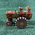 MARX 1940'S COLLEGE BOY'S JALOPY CRAZY CAR WIND UP ~GOOD CONDITION ~ WORKS!