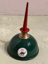 SINCLAIR Vintage Pump OIL CAN Gasoline Station Gas Motor Car Garage Mini BRASS