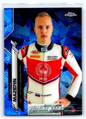 2020 Topps Chrome Formula 1 Sapphire NIKITA MAZEPIN #57 Future Stars RC HAA bx8D