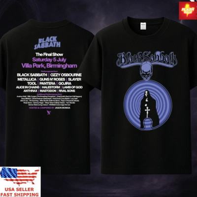Black Sabbath Reunion Final Show Birmingham Tee Heavy Metal Band Shirt