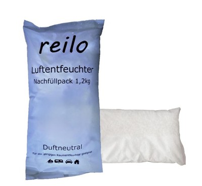 24x 1,2kg reilo Nachfüllpack Raum- Luftentfeuchter Granulat im Vliesbeutel
