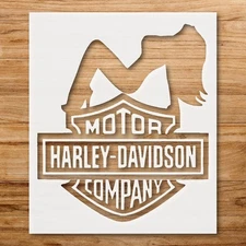 Harley Davidson Logo Custom Painting Stencil for Automotive Art - StencilAir